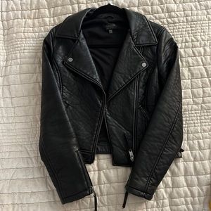 Black Faux Leather Jacket